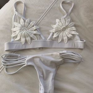 Never worn white bikini